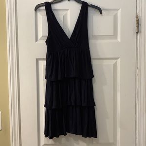 J.Crew Navy Tiered Ruffled Sundress